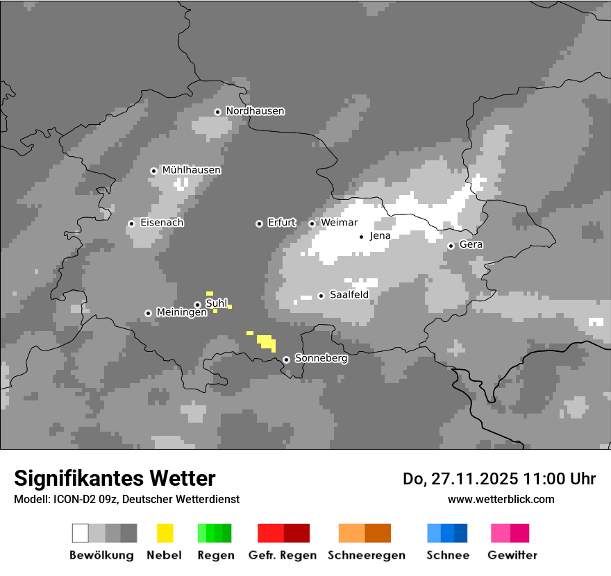 Modellkarten Signifikantes Wetter