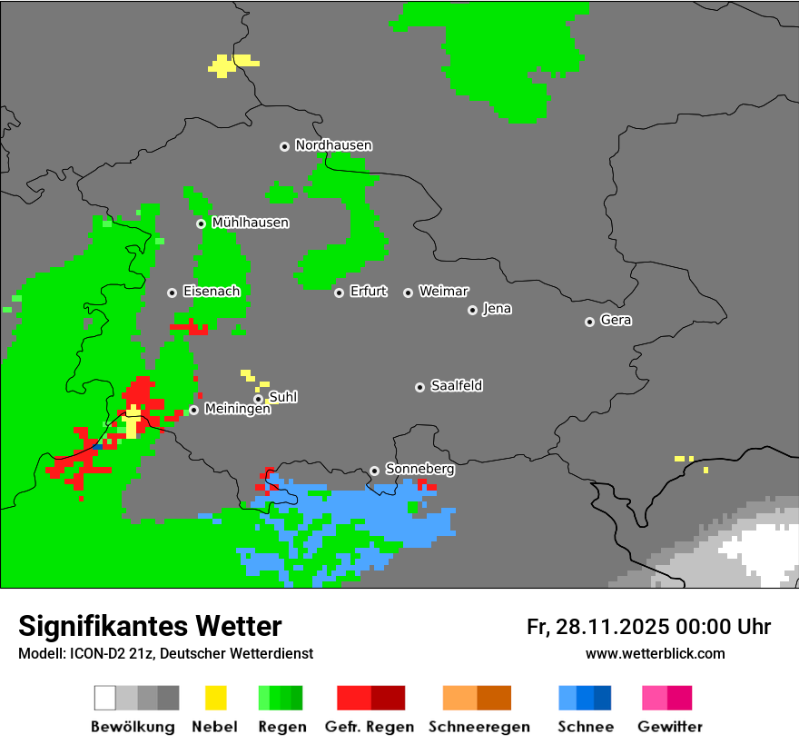 Modellkarten Signifikantes Wetter