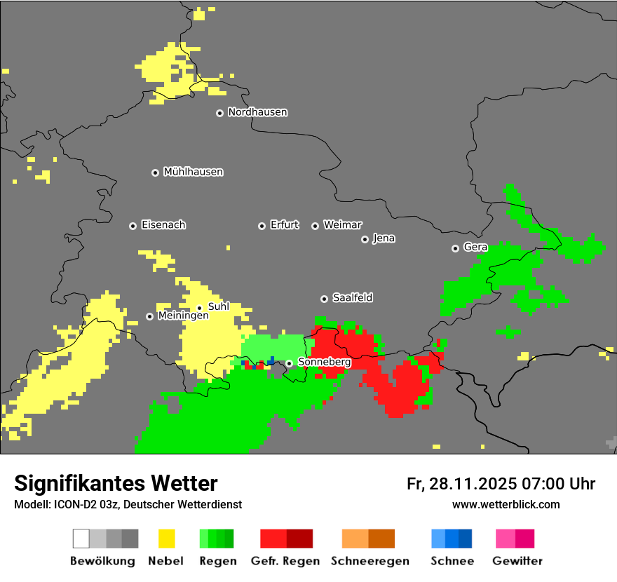 Modellkarten Signifikantes Wetter