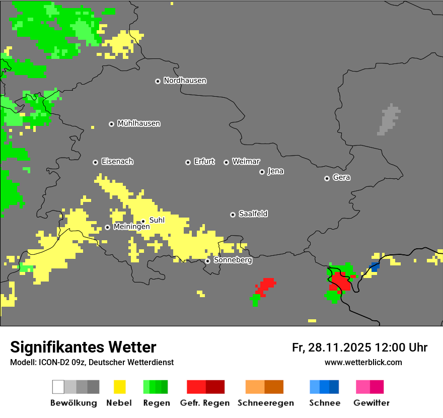 Modellkarten Signifikantes Wetter