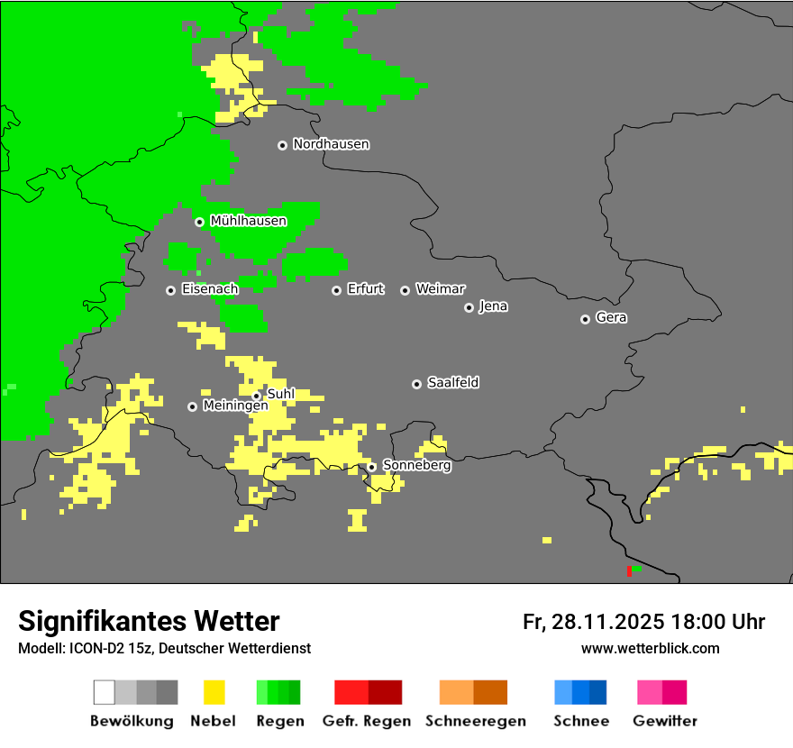 Modellkarten Signifikantes Wetter