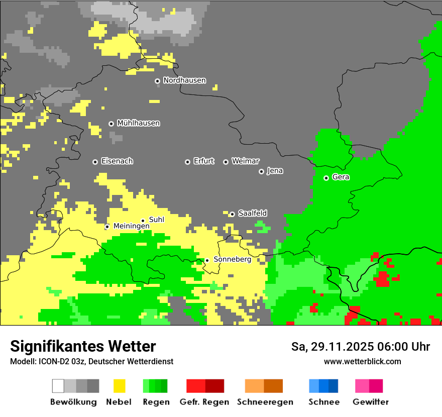 Modellkarten Signifikantes Wetter