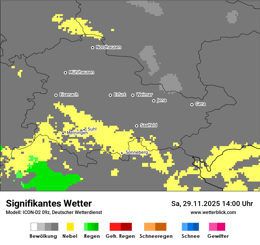 Modellkarten Signifikantes Wetter
