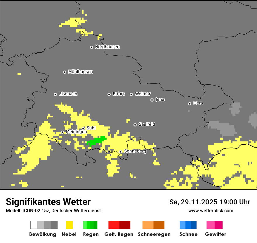 Modellkarten Signifikantes Wetter