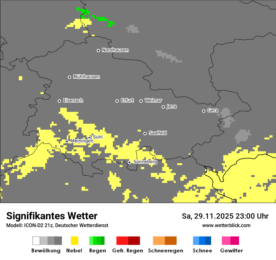 Modellkarten Signifikantes Wetter