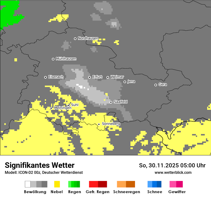 Modellkarten Signifikantes Wetter