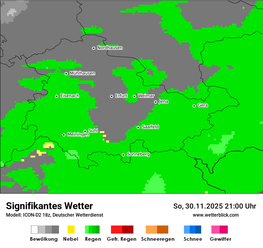 Modellkarten Signifikantes Wetter