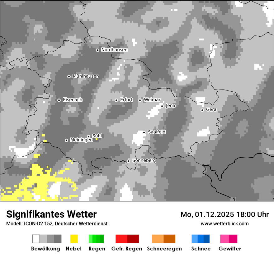 Modellkarten Signifikantes Wetter