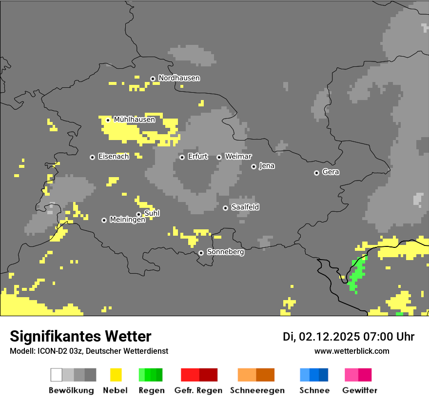 Modellkarten Signifikantes Wetter