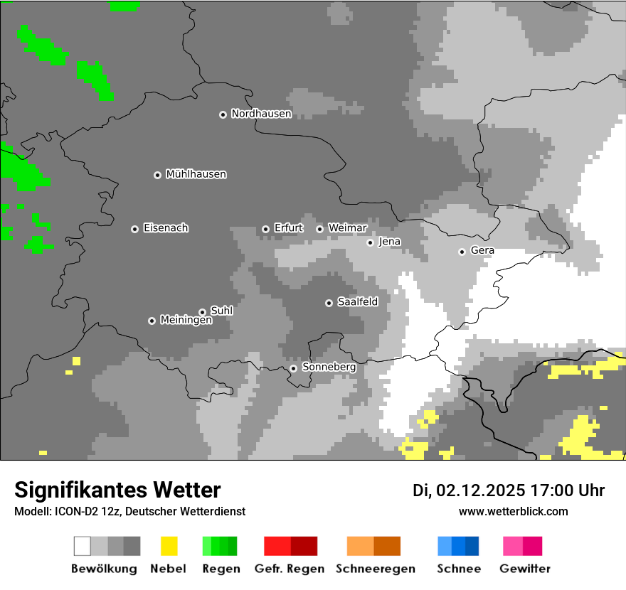 Modellkarten Signifikantes Wetter