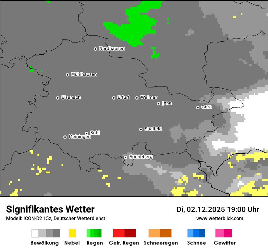 Modellkarten Signifikantes Wetter