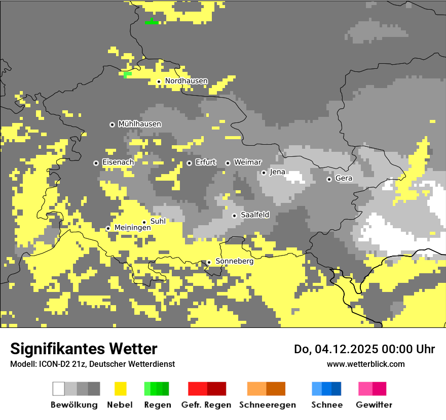 Modellkarten Signifikantes Wetter