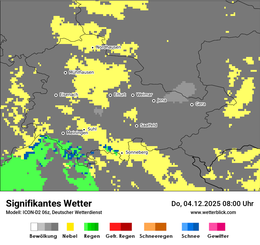 Modellkarten Signifikantes Wetter
