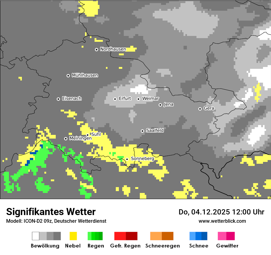 Modellkarten Signifikantes Wetter