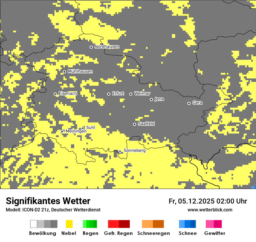 Modellkarten Signifikantes Wetter