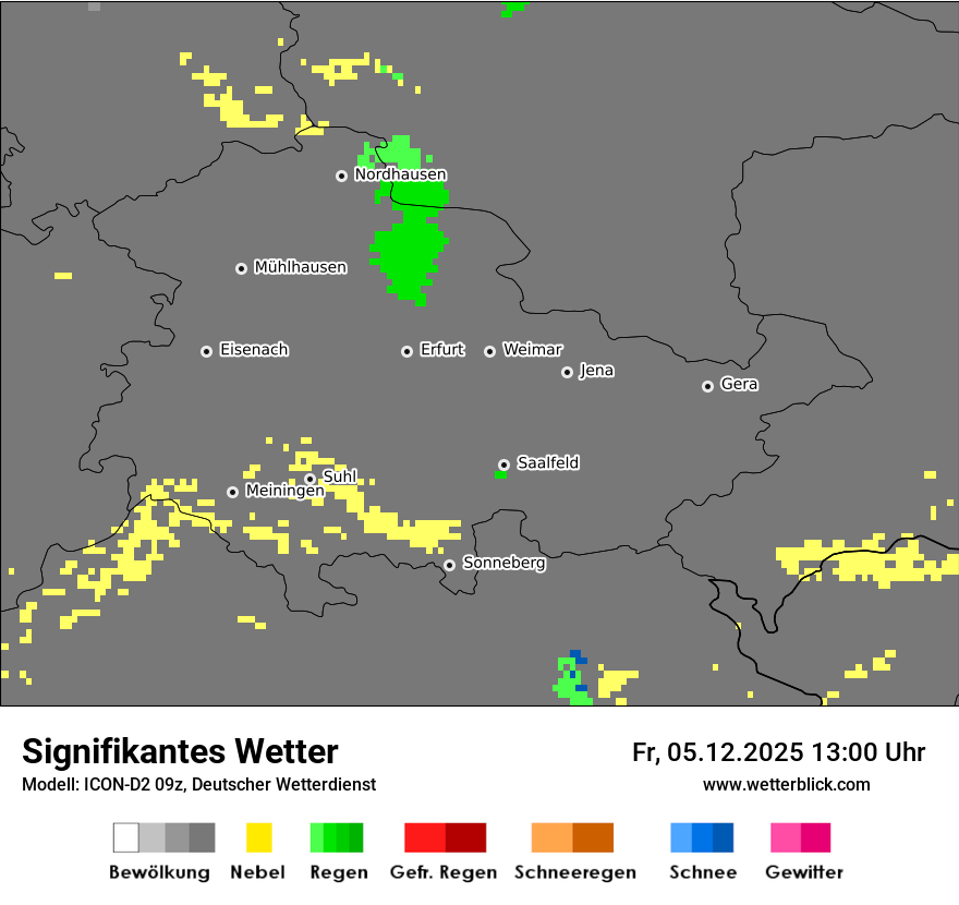 Modellkarten Signifikantes Wetter