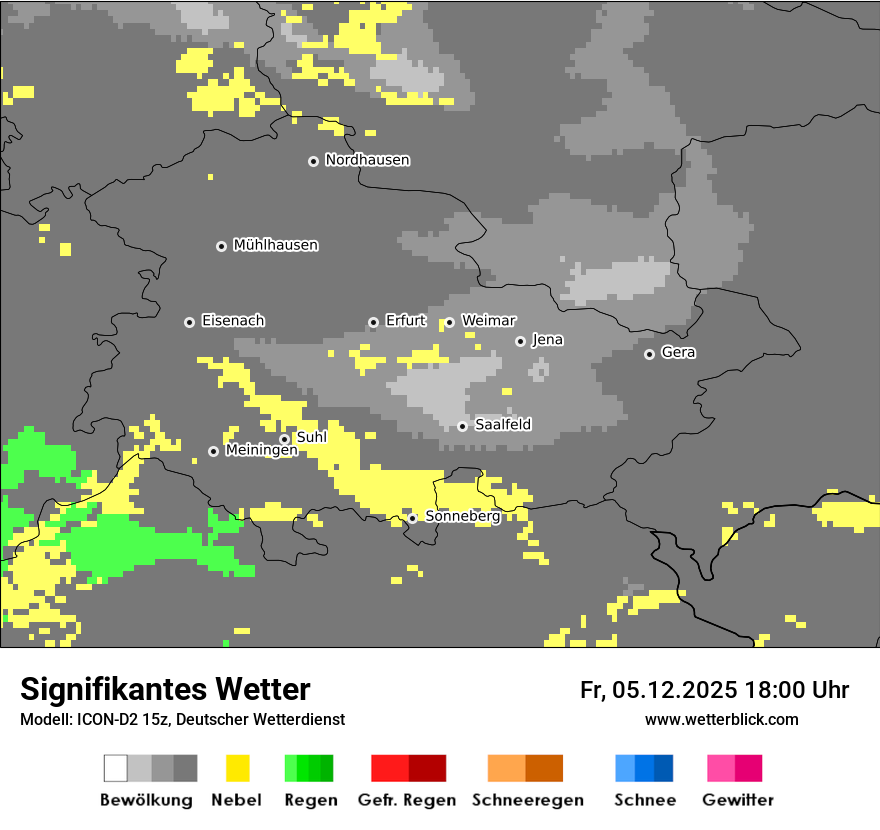 Modellkarten Signifikantes Wetter