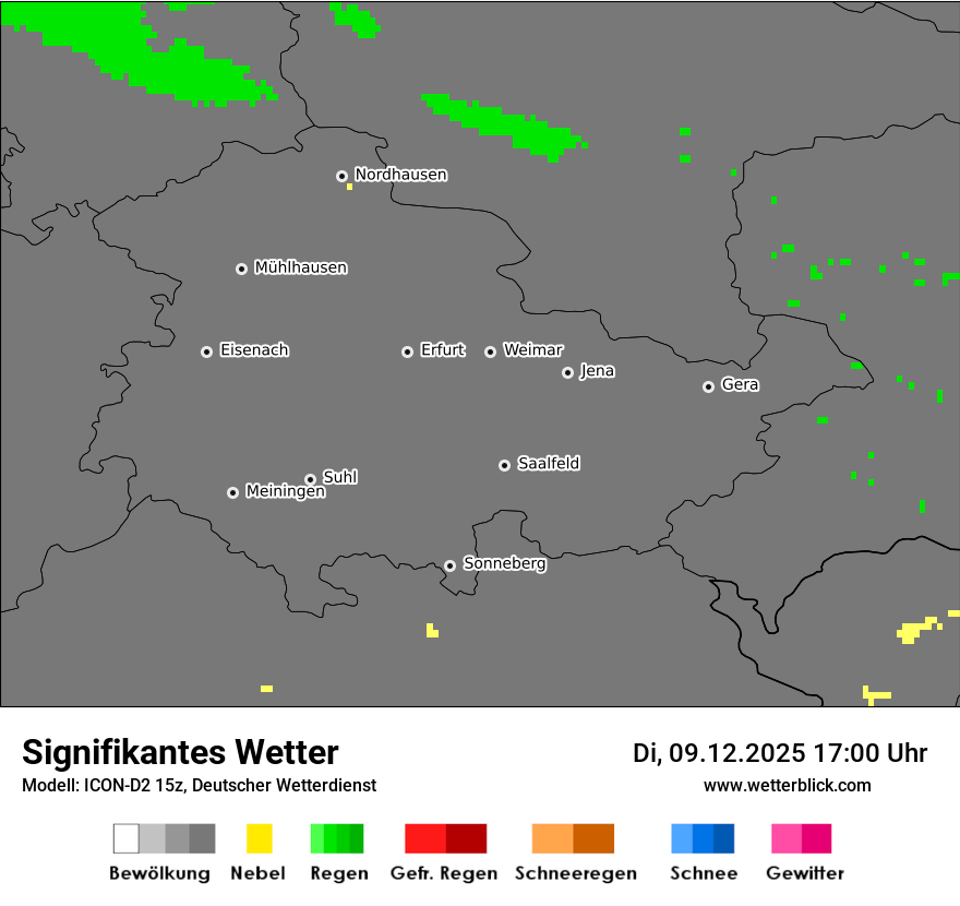 Modellkarten Signifikantes Wetter