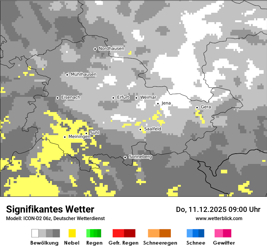 Modellkarten Signifikantes Wetter