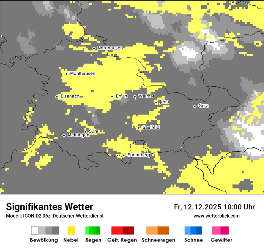 Modellkarten Signifikantes Wetter