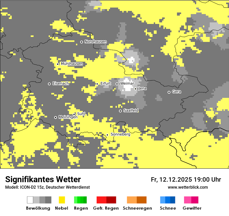 Modellkarten Signifikantes Wetter