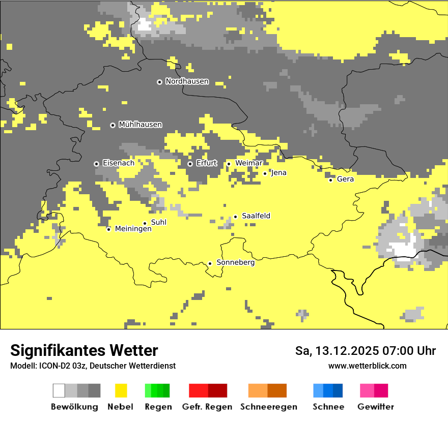 Modellkarten Signifikantes Wetter