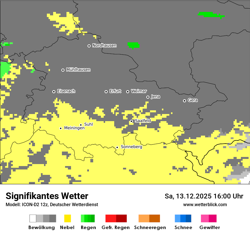 Modellkarten Signifikantes Wetter