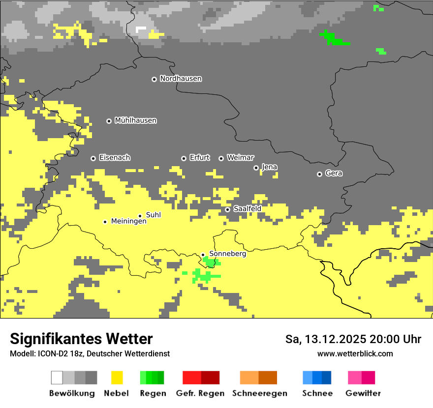 Modellkarten Signifikantes Wetter