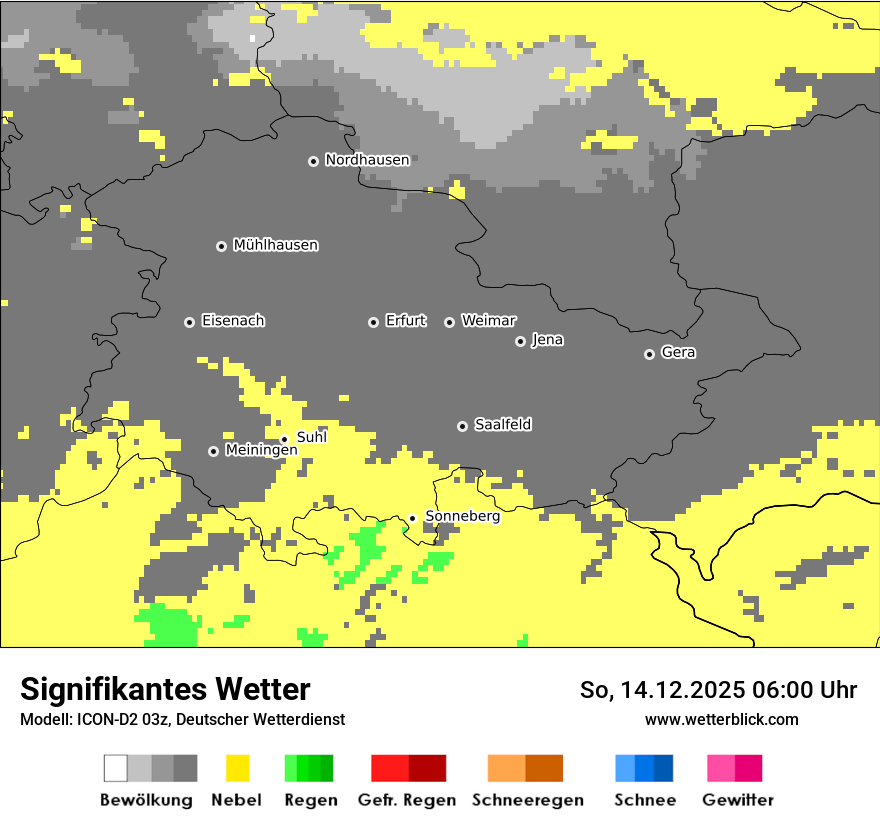 Modellkarten Signifikantes Wetter