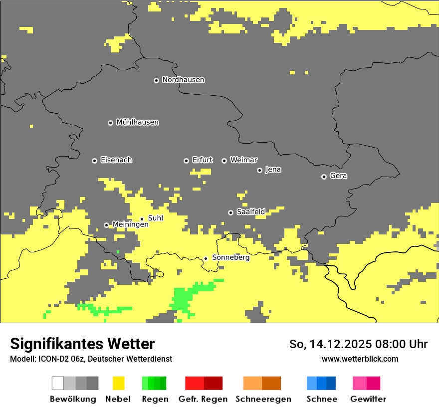 Modellkarten Signifikantes Wetter