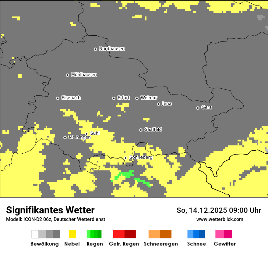 Modellkarten Signifikantes Wetter