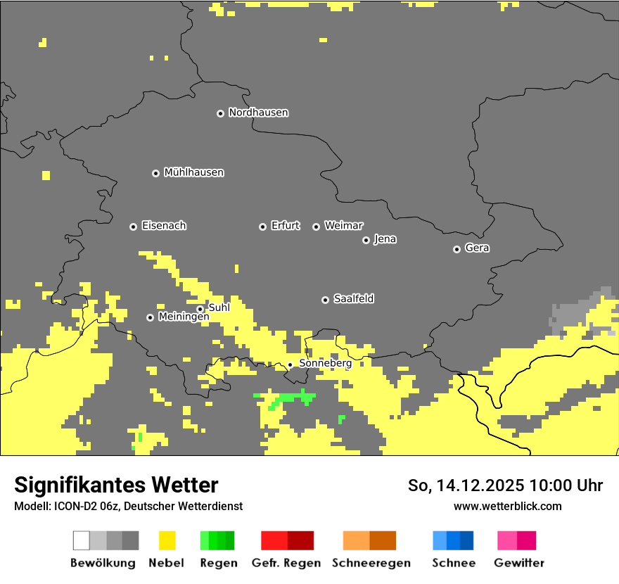Modellkarten Signifikantes Wetter