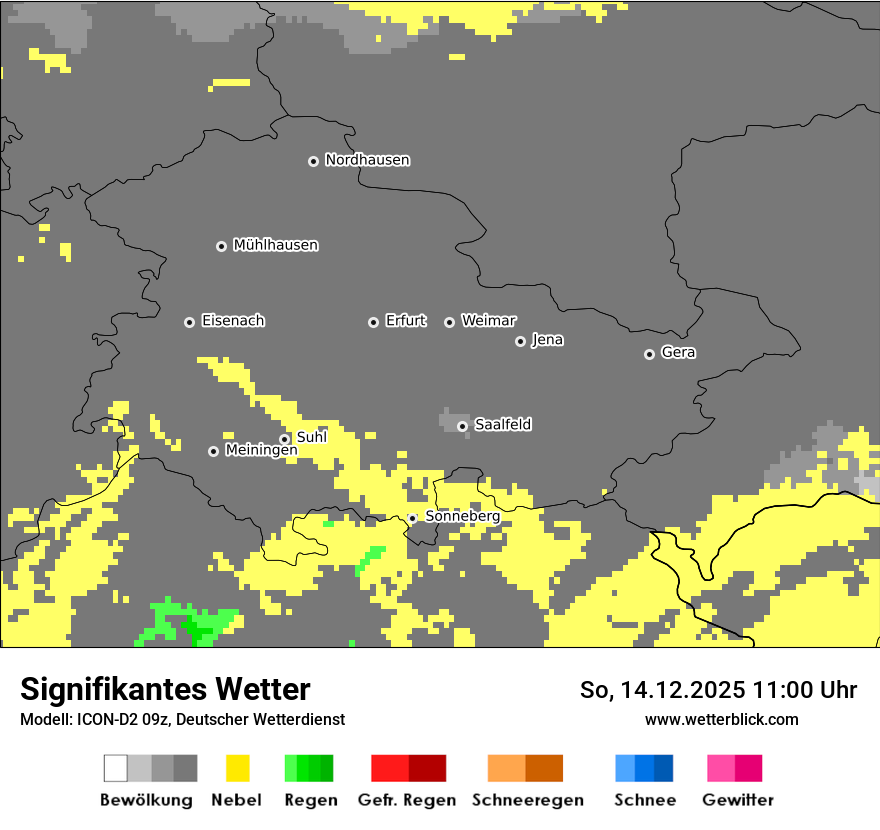 Modellkarten Signifikantes Wetter