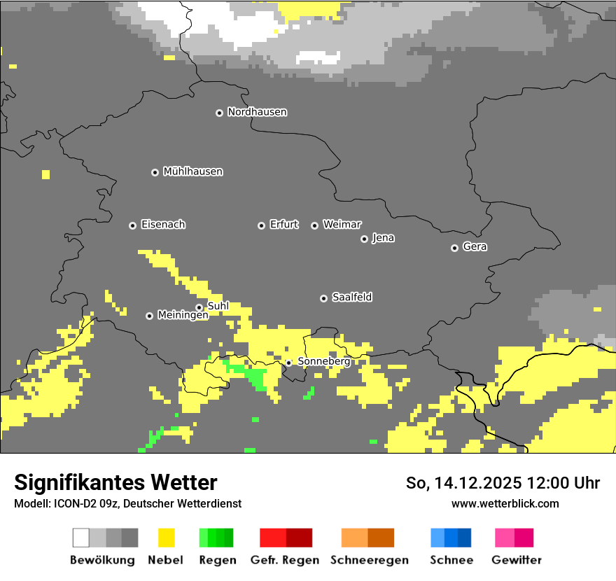 Modellkarten Signifikantes Wetter