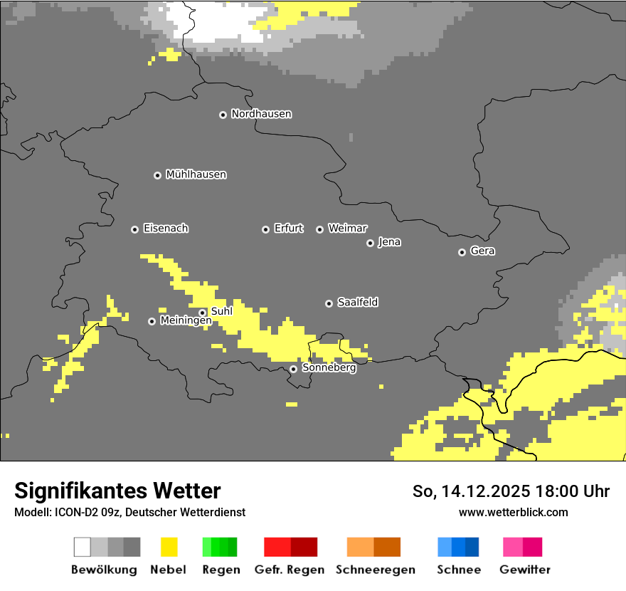 Modellkarten Signifikantes Wetter