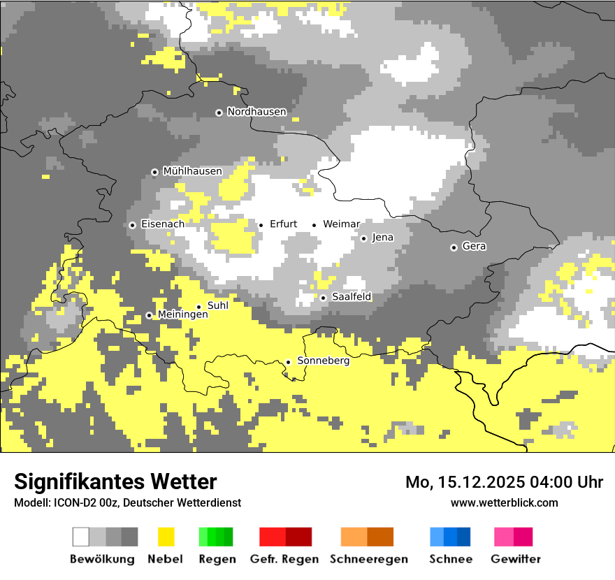 Modellkarten Signifikantes Wetter