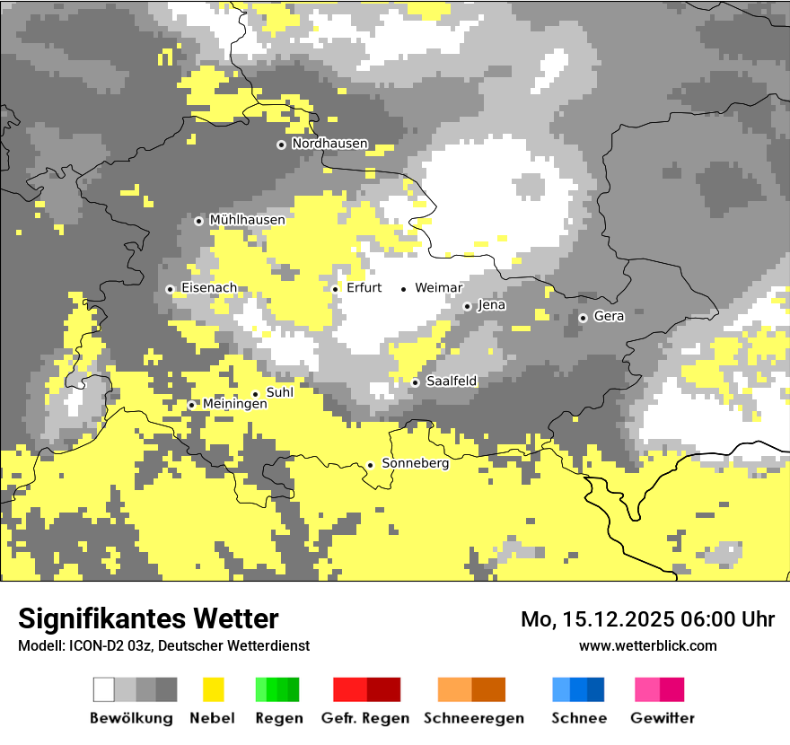 Modellkarten Signifikantes Wetter