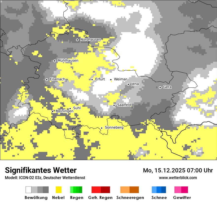 Modellkarten Signifikantes Wetter