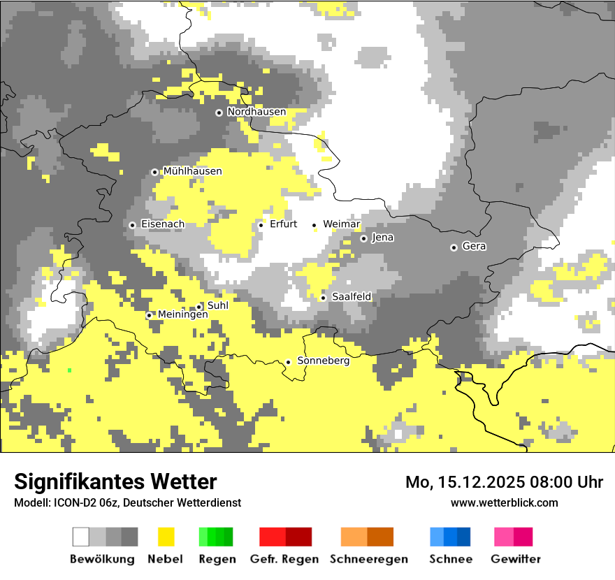 Modellkarten Signifikantes Wetter