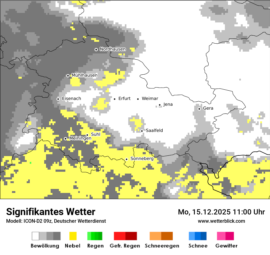 Modellkarten Signifikantes Wetter