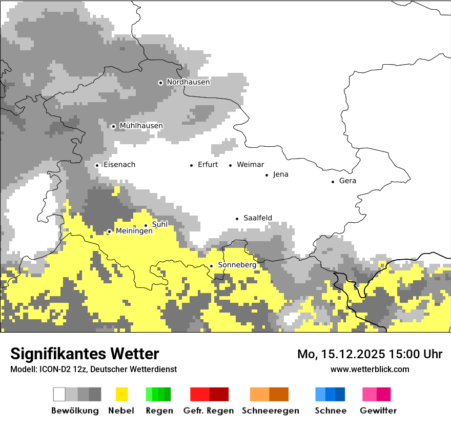 Modellkarten Signifikantes Wetter