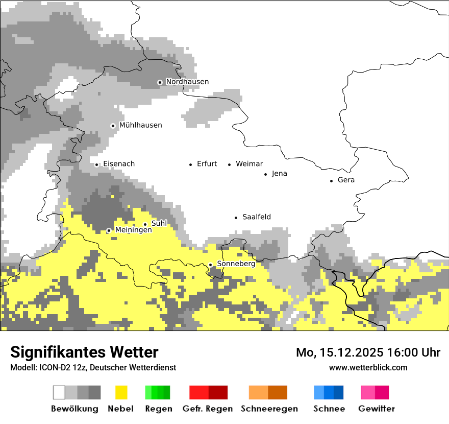 Modellkarten Signifikantes Wetter
