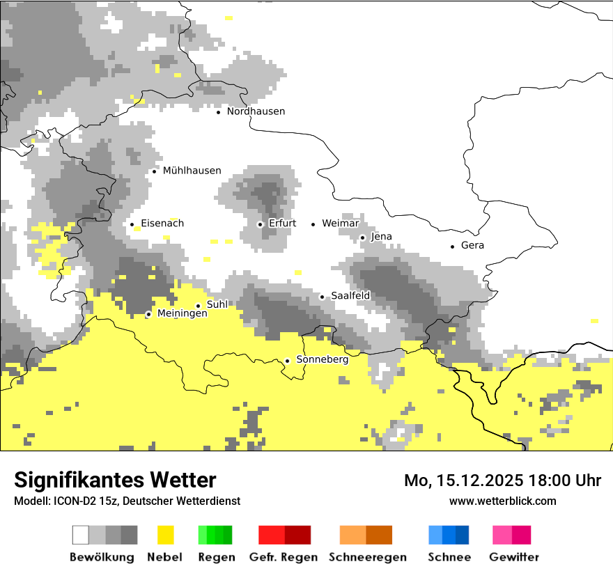 Modellkarten Signifikantes Wetter