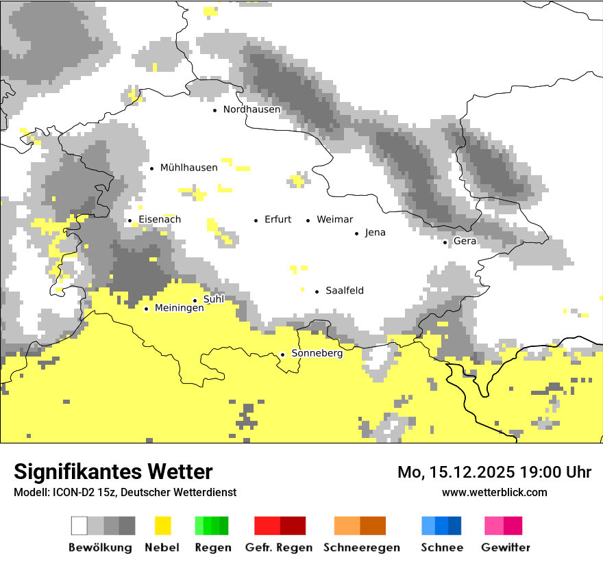 Modellkarten Signifikantes Wetter