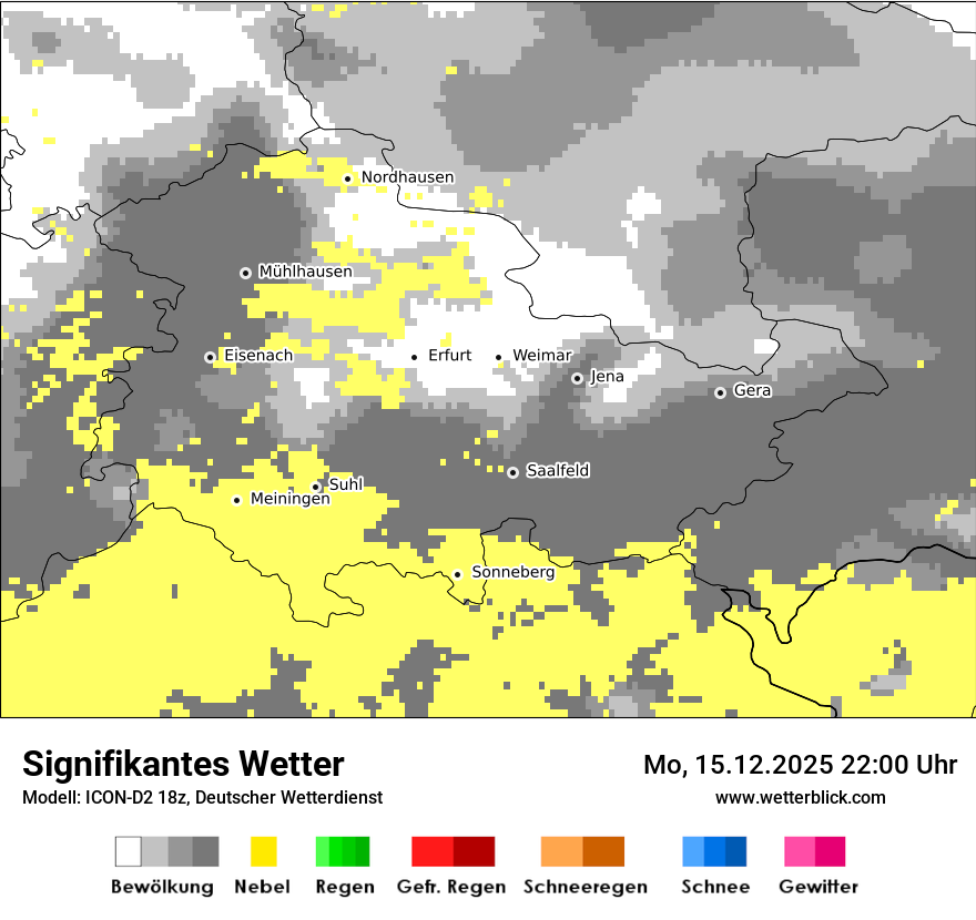 Modellkarten Signifikantes Wetter