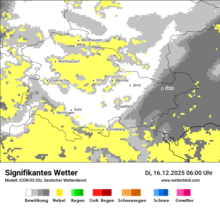 Modellkarten Signifikantes Wetter