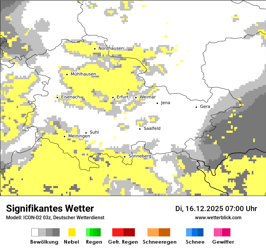 Modellkarten Signifikantes Wetter