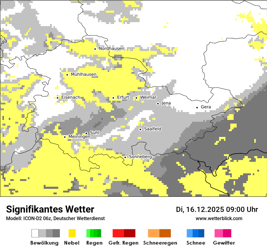 Modellkarten Signifikantes Wetter