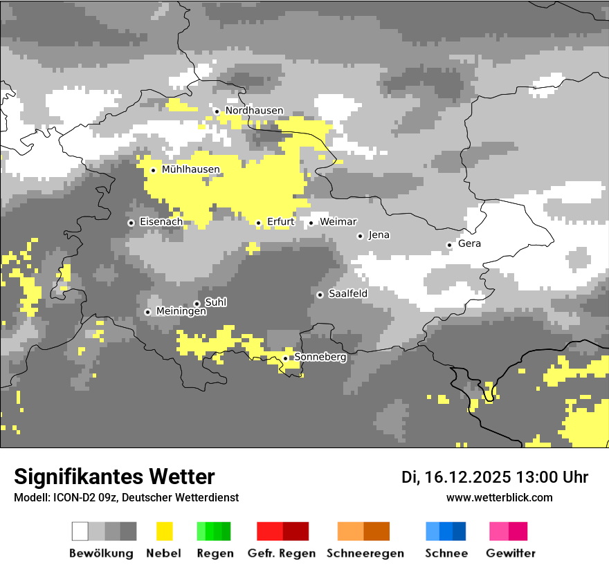 Modellkarten Signifikantes Wetter