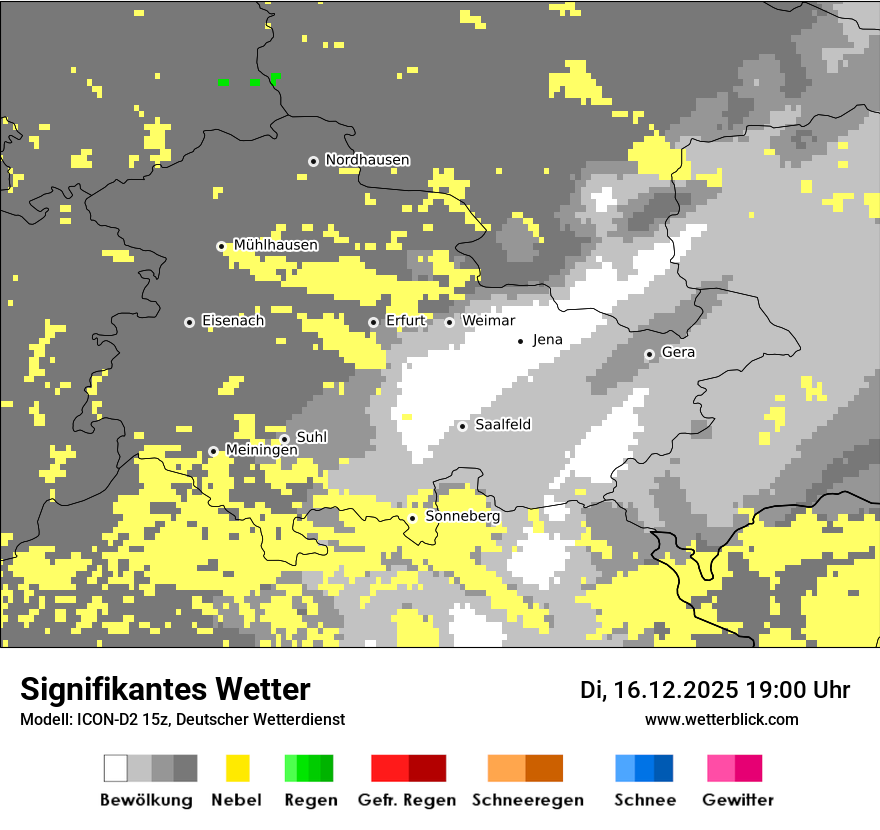 Modellkarten Signifikantes Wetter